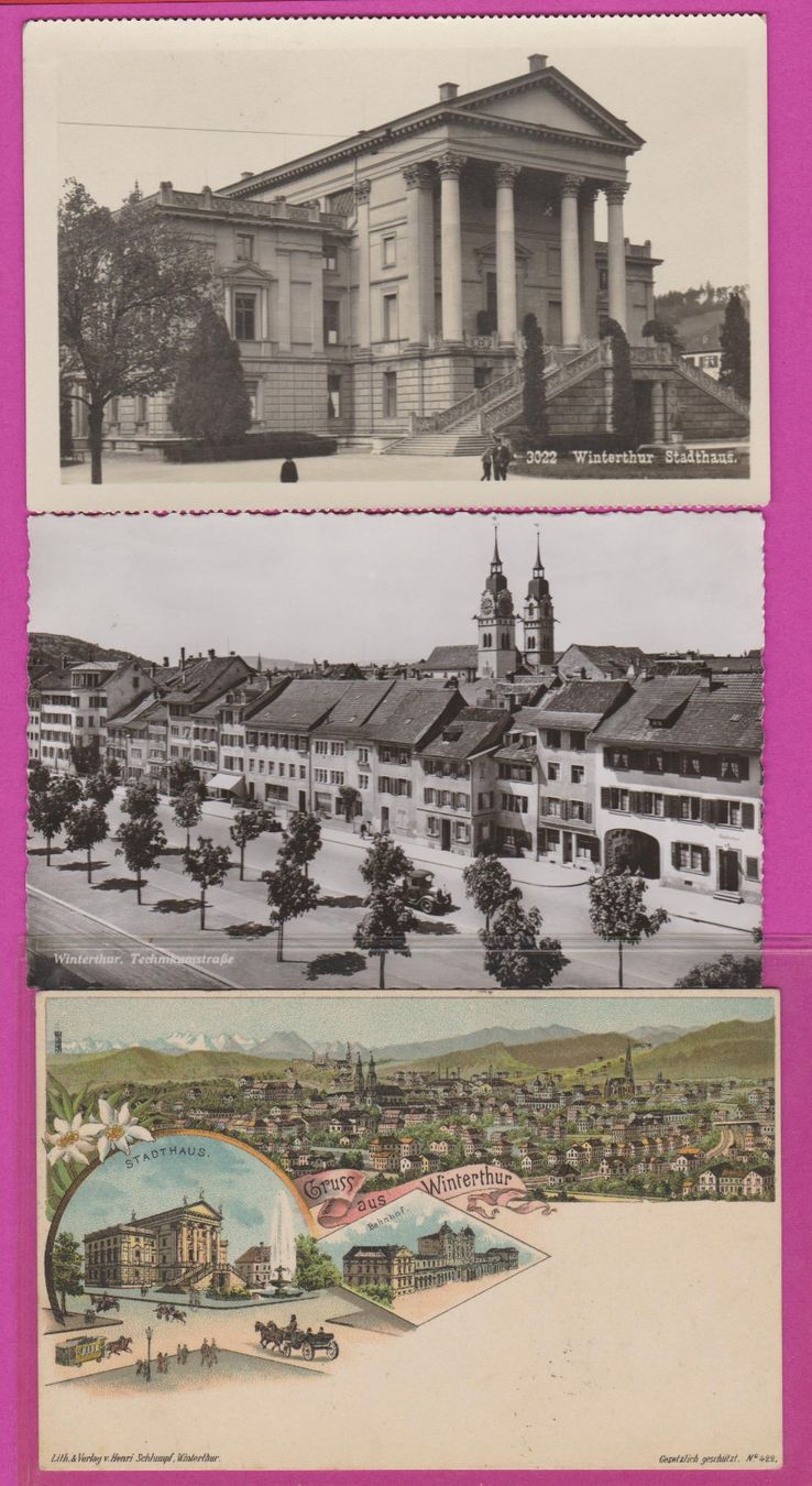 Ansichtskarten: Winterthur   Gyrenbad   :   Lot von 9 alten Ansichtskarten – Gebraucht aus Vitznau von Ropaku 2