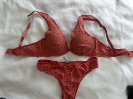 Neuwertiges INTIMISSIMI Dessous-Set, Grösse 75B, Koralle