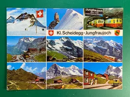 Kl. Scheidegg - Jungfraujoch - 9 Ansichten - Bahn