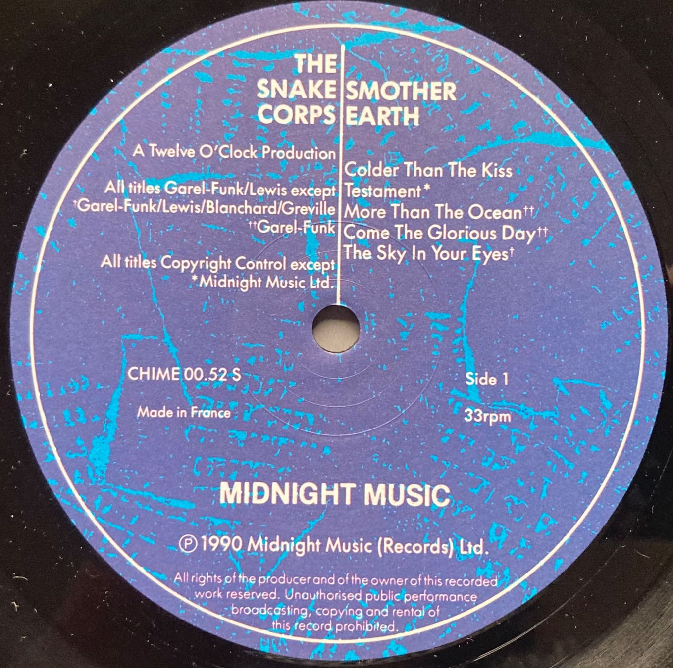 Schallplatten: THE SNAKE CORPS - SMOTHER EARTH – Gebraucht aus Poliez-Pittet von Newtown-Records 3