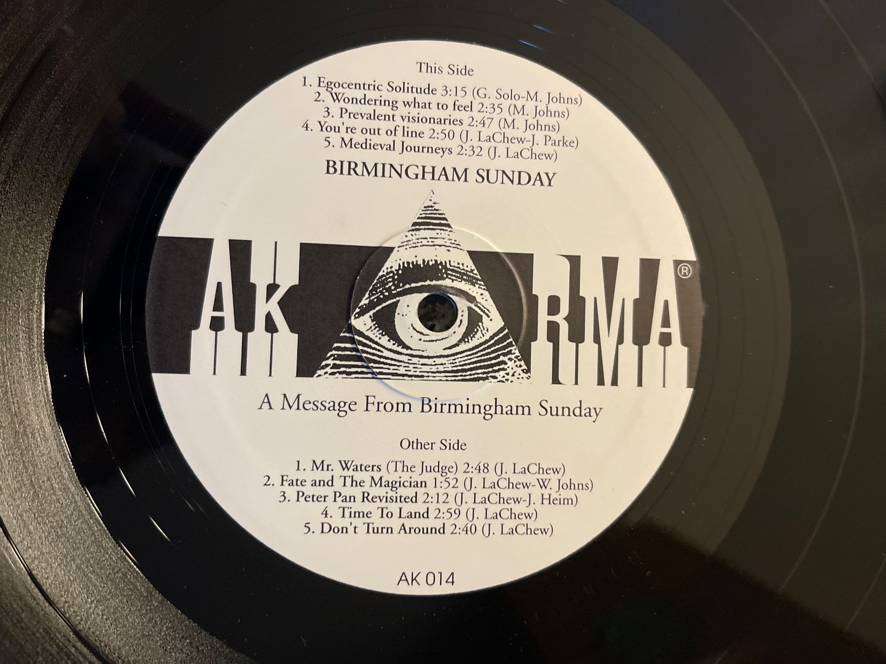 Dischi in vinile: S26/Birmingham Sunday - A Message From – Usato da Frutigen venduto da Philippe_jsp 2