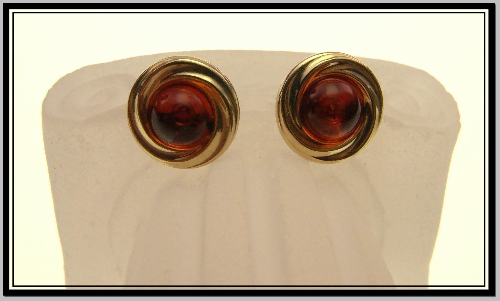 Orecchini pendenti & Orecchini a lobo: antiker 333 Gold - Ohrstecker Bernstein – Nuovo e nell'imballaggio originale da Schmitten FR venduto da la_luna_blue