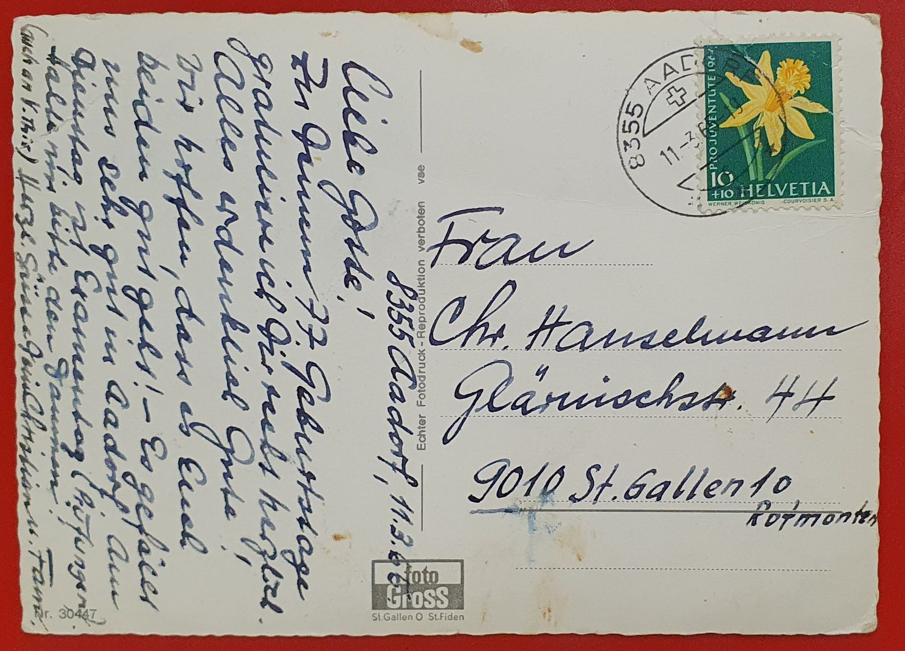 Cartoline postali: Aadorf 1965 – Usato da Kreuzlingen venduto da Rschweiz1 1