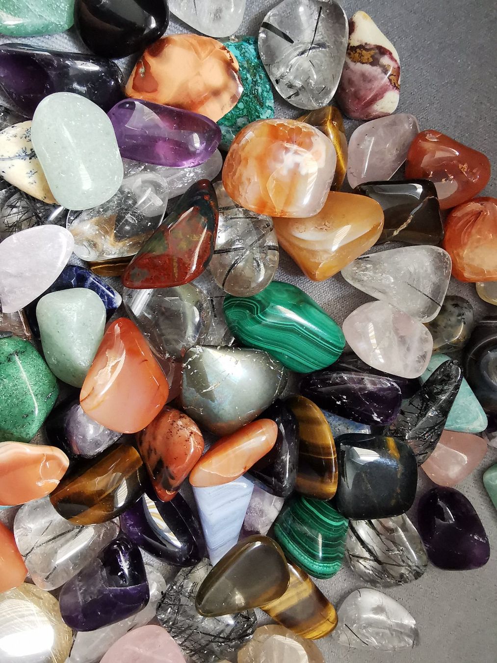 Pietre preziose: 40Stk.Schmucksteine MIX ca. 3cm gross – Nuovo e nell'imballaggio originale da Dierikon venduto da Buntspecht-10 2