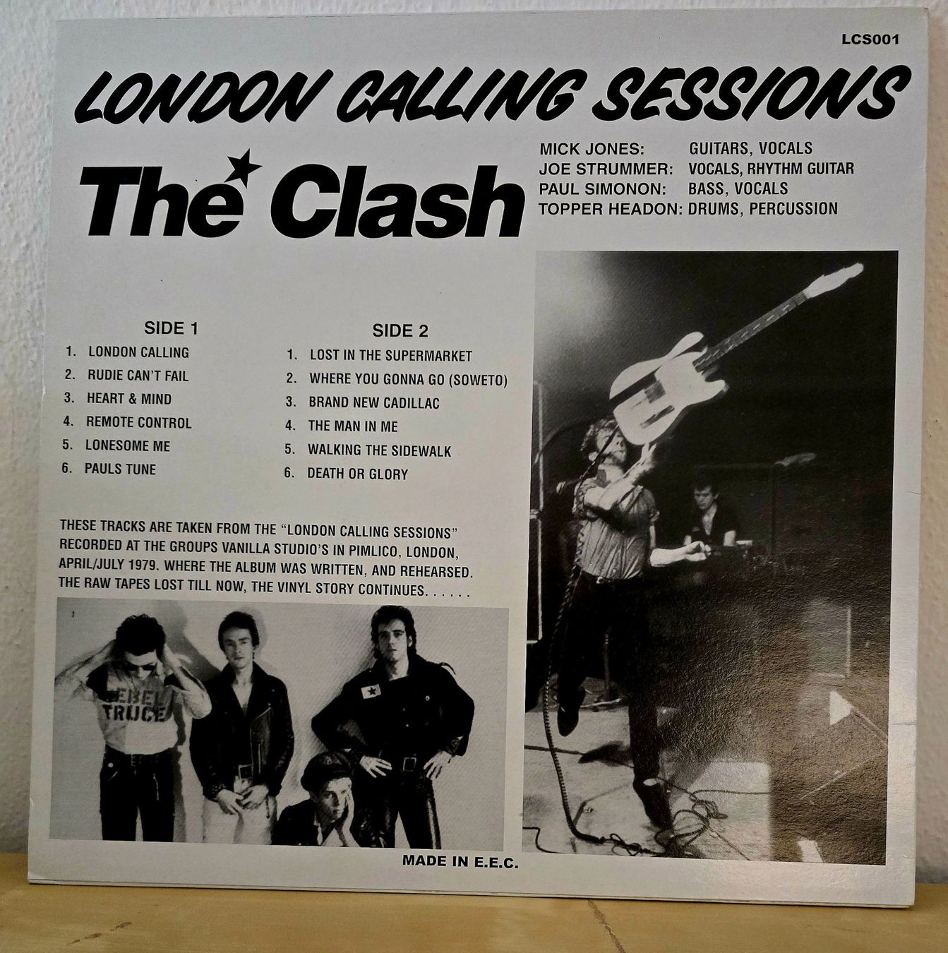 Schallplatten: The Clash - London Calling Session. LP, – Gebraucht aus Lugano von mdal 1