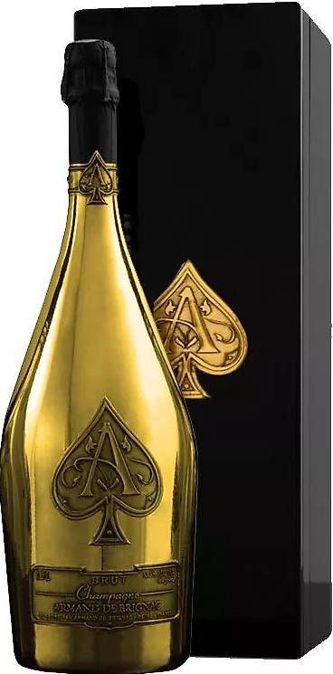 Vino: EINE FLASCHE ARMAND DE BRIGNAC CHAMPAGNER 300cl GOLD  – Usato da Schönenwerd venduto da 1952kv
