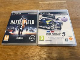 PS3 Games Spiele. Gran Turismo 5 & Battlefield 3