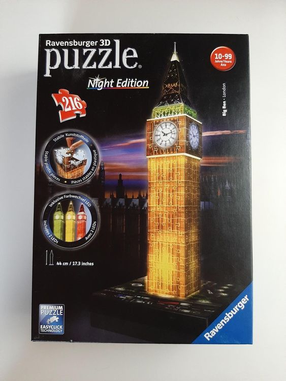 Ravensburger 3D Puzzle Big Ben Night Edition Kaufen auf Ricardo