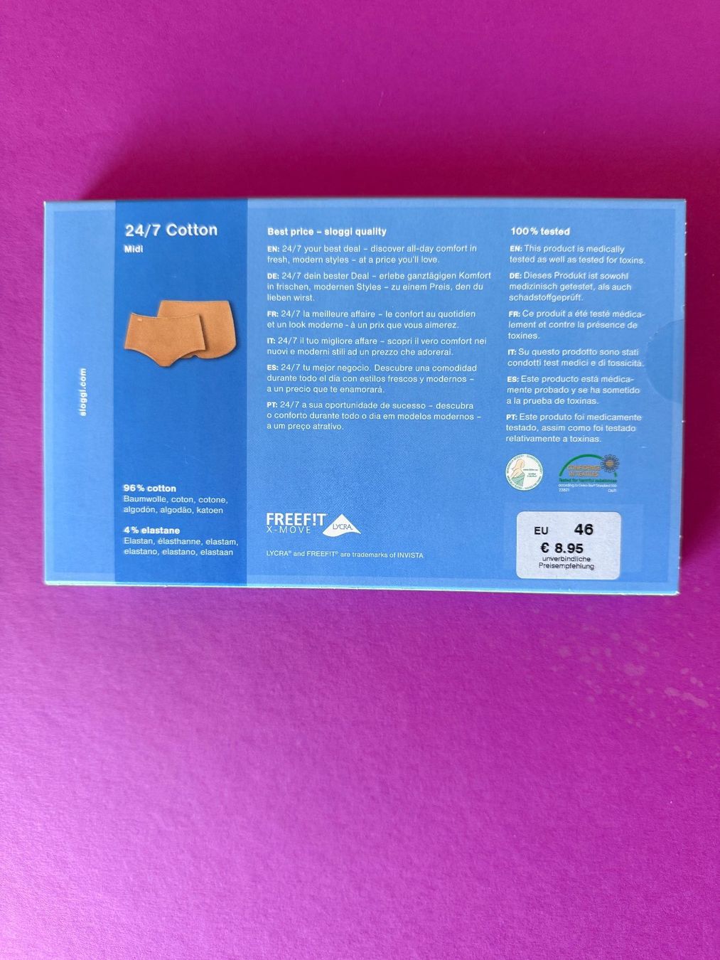 Sloggi Altra biancheria intima: SLOGGI Cotton, Slip Midi, Grösse 46, Farbe Braun – Nuovo e nell'imballaggio originale da Rudolfstetten venduto da gst_g7xl 2