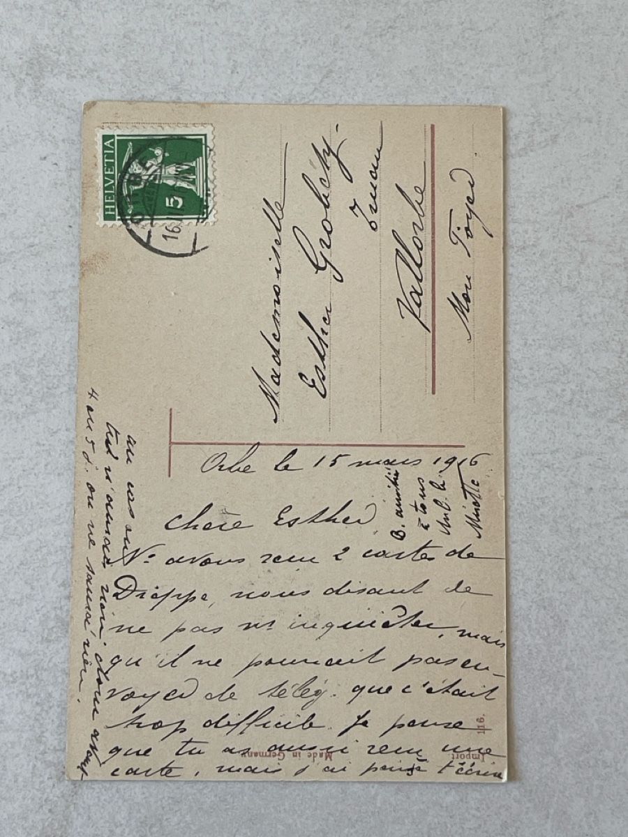 Cartes postales: Alte Ansichtskarte Dame mit Instrument – D'occasion à Strengelbach par Aschatan5 1