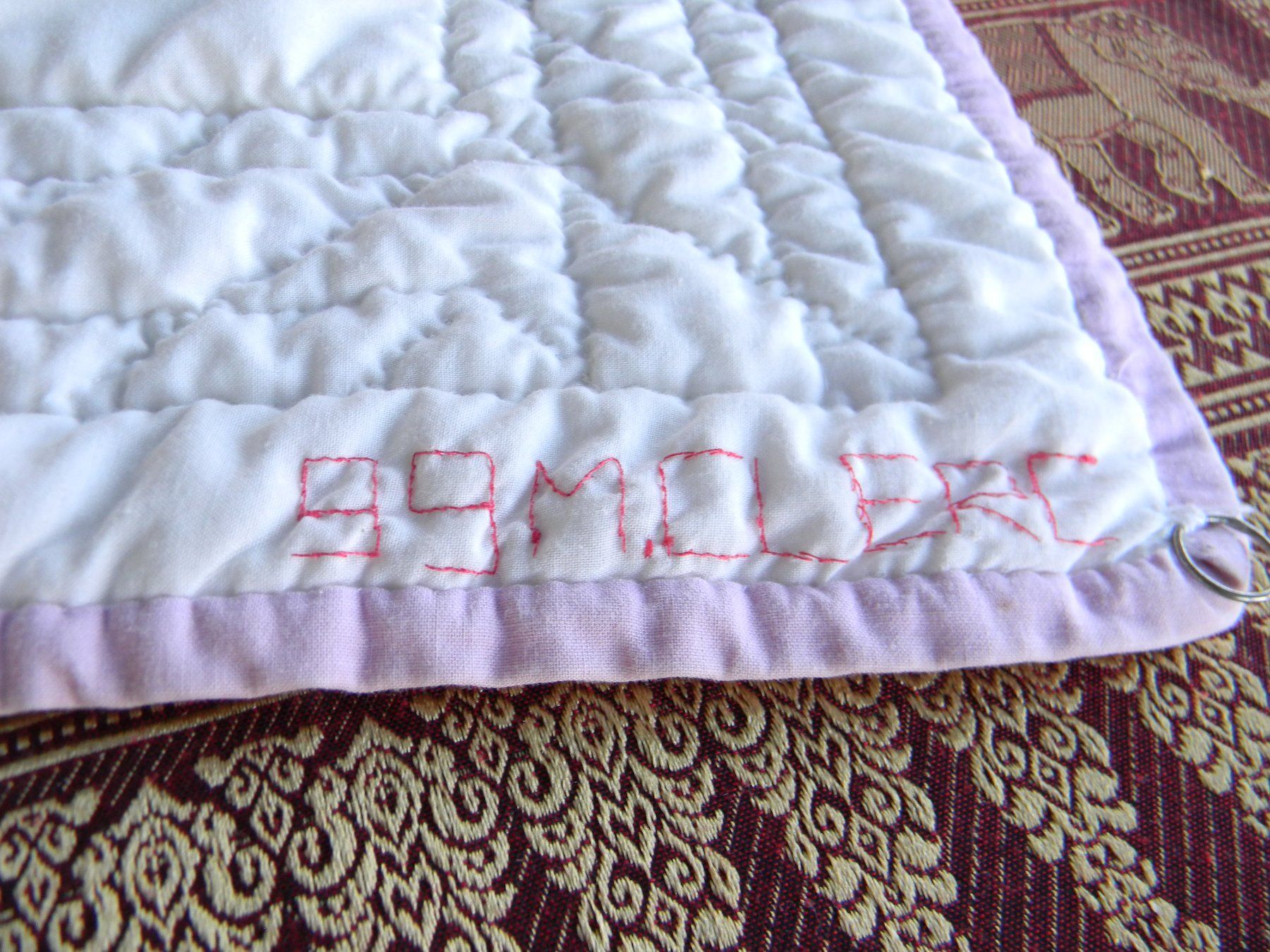 Couvertures: grand patchwork, 108x112 cm., quilting manuel – Neuf (Voir description) à Bournens par monique048 3