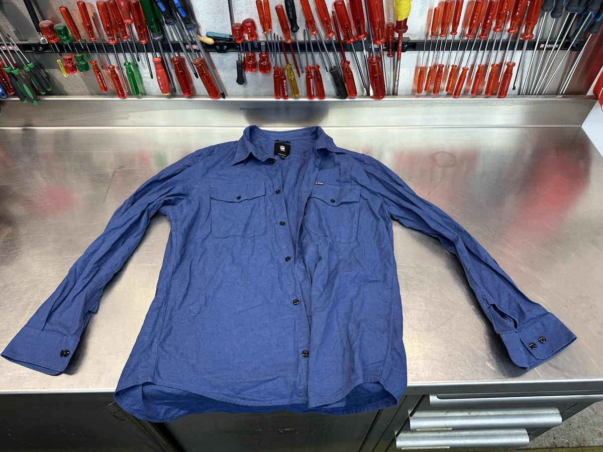 Hemden: G-Star Raw Hemd blau Slim Fit – Gebraucht aus Schwende von weesli