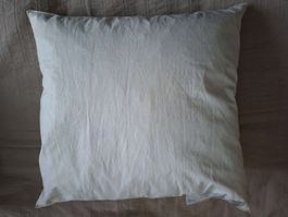 Kissen 40x40cm, Reine Entenfedern Grau 0.3kg