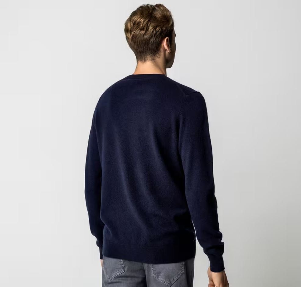Maglioni & Felpe: Kaschmir Pullover - V-Neck - Navy Blau - NEU! – Nuovo e nell'imballaggio originale da Zug venduto da Skyblue 1