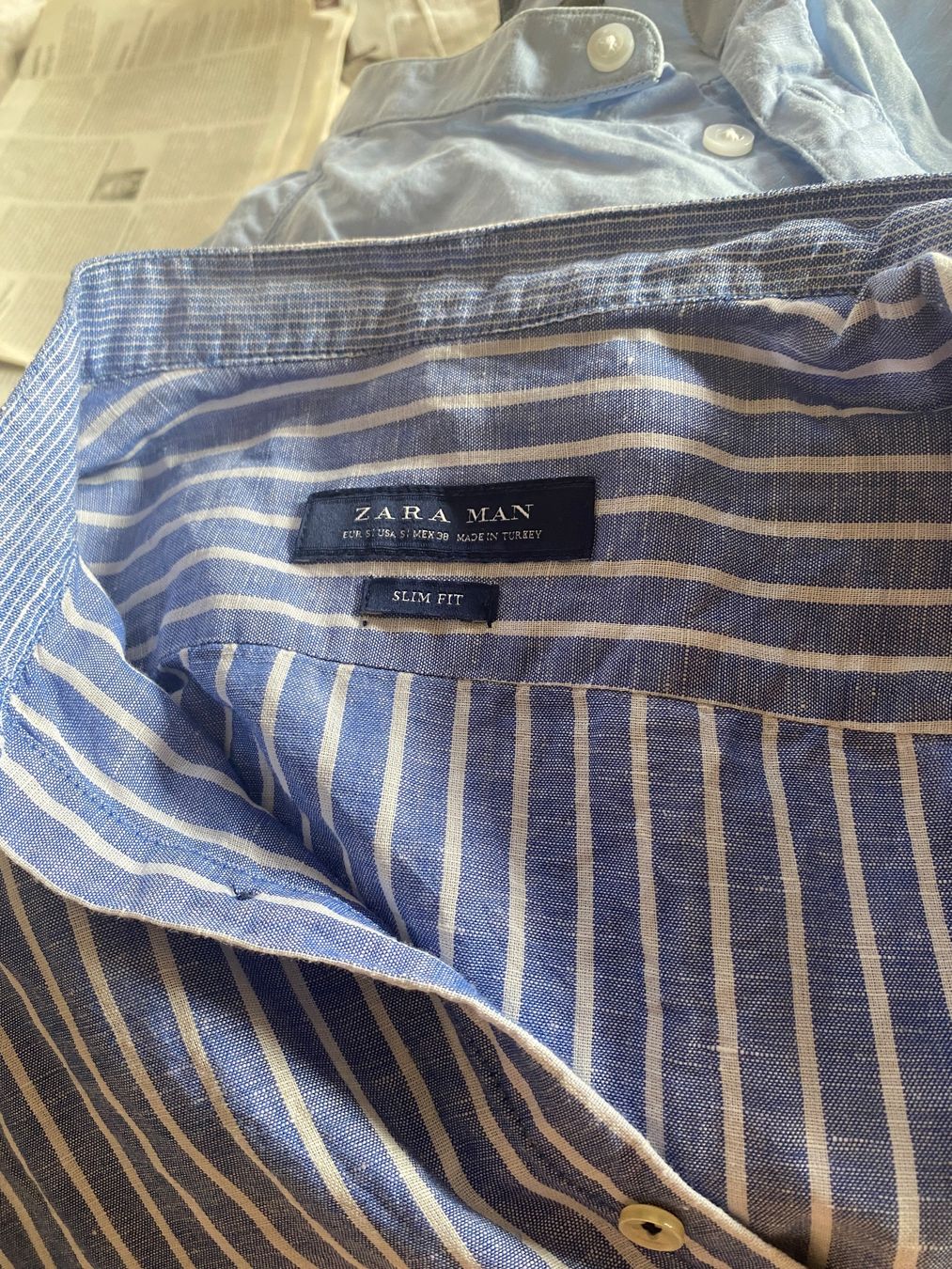 Zara Camicie: Zara Man (Halb-)Leinenhemd – Usato da Tesserete venduto da kerstin020 2