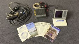 Lowrance HDS-5 Echolot mit LSS-1, Kabel beschädigt, reparier