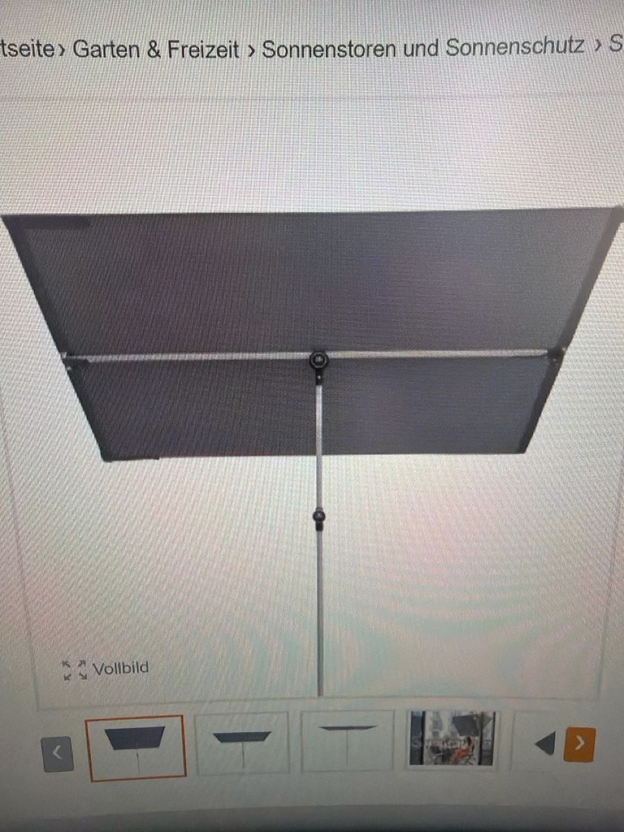 Ombrelloni: Doppler Balkonblende Anthrazit 180x130cm neu – Usato da Merlischachen venduto da Joly44