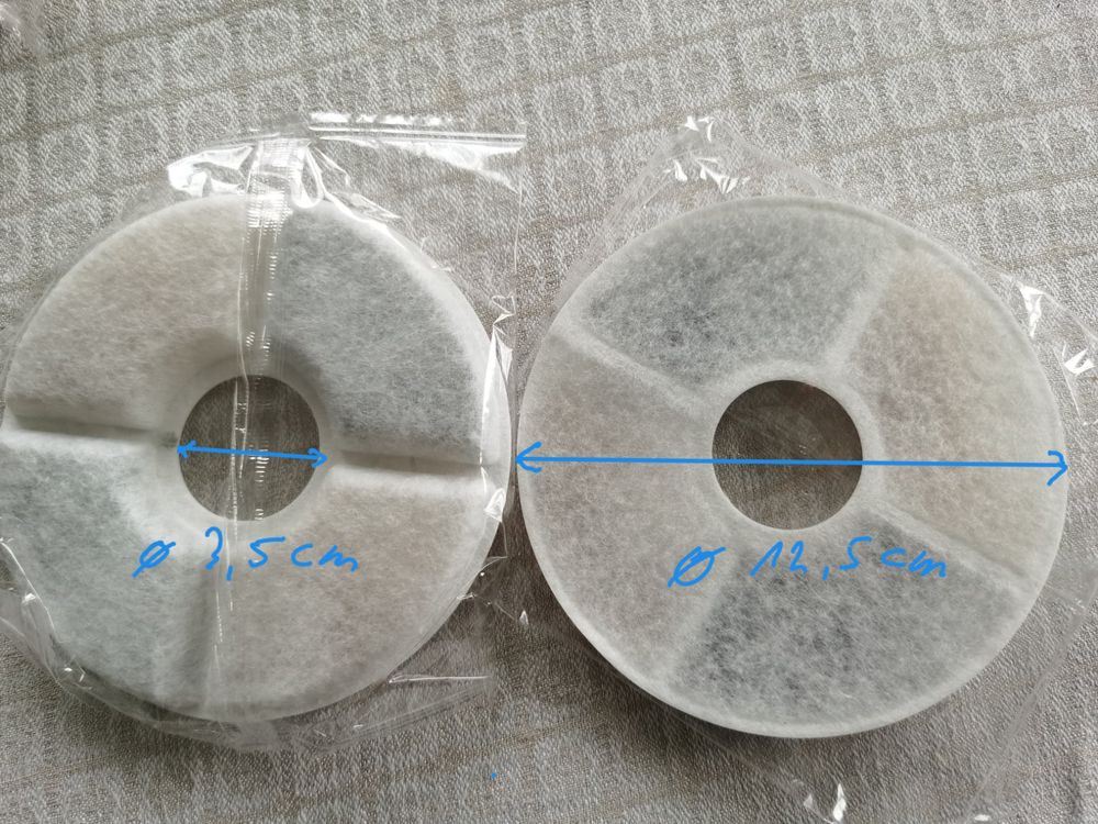 Ersatzfilter-Set Für Veken 2,8 L Haustierbrunnen – 4 Kohlefilter & 4 Vorfilterschwämme, Für Katzen & Hunde