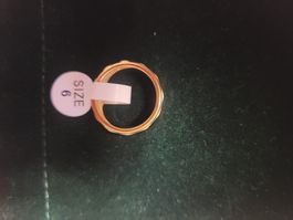 Eleganter Herrenring Grösse 6, Bicolor Gold/Silber, Modern