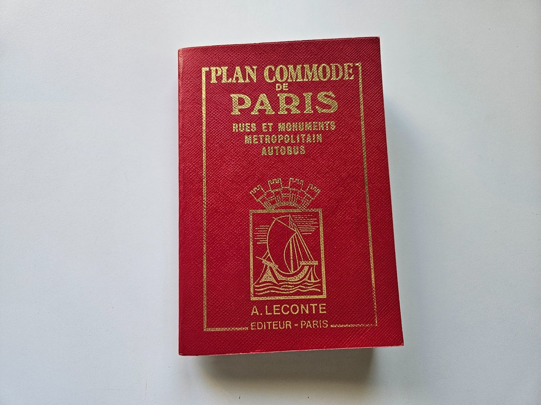 Libri: Plan commode de Paris, A. Leconte Editeur 1980 – Usato da Echandens venduto da annegug