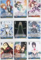 9 diverse Weiss Schwarz japanische Anime Karten - Bushiroad