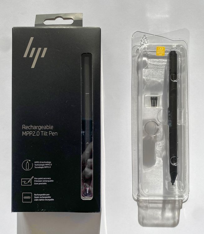 2 Aufladbare HP Stifte Tilt Pen MPP 2 0 Active Pen G2 Neu gem ss 