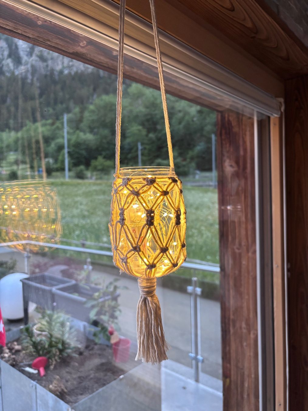 Lanterne: Makramee Lampion Neu! – Nuovo (secondo la descrizione) da St. Niklaus VS venduto da loumonrohandmade 2