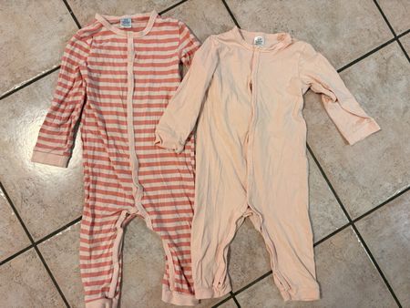 Set 2 pigiama bimbi cotone rosa 