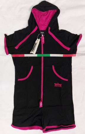 Neuer kurzer Overall / Jumpsuit Gr. XS Finchgirl schwarzpink