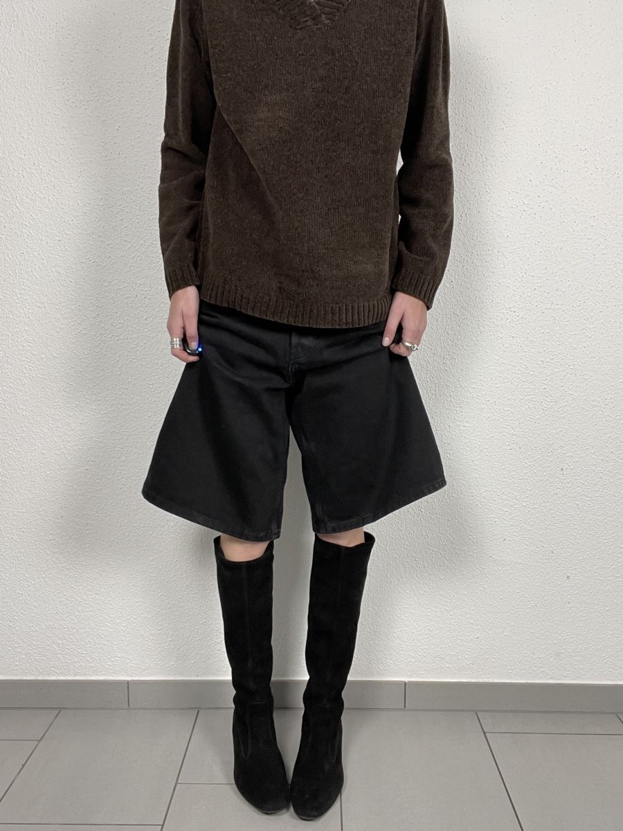 Damenschuhe: Black Suede Knee High Boots, Size 37 – Gebraucht aus Knonau von Grapesvintage 6
