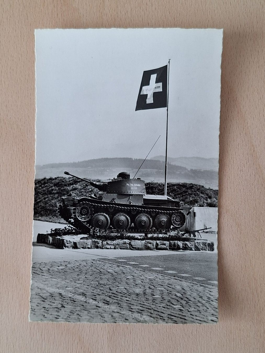 Cartoline postali: AK Militär Schweiz, Panzer Denkmal – Usato da Lohn-Ammannsegg venduto da Beo71
