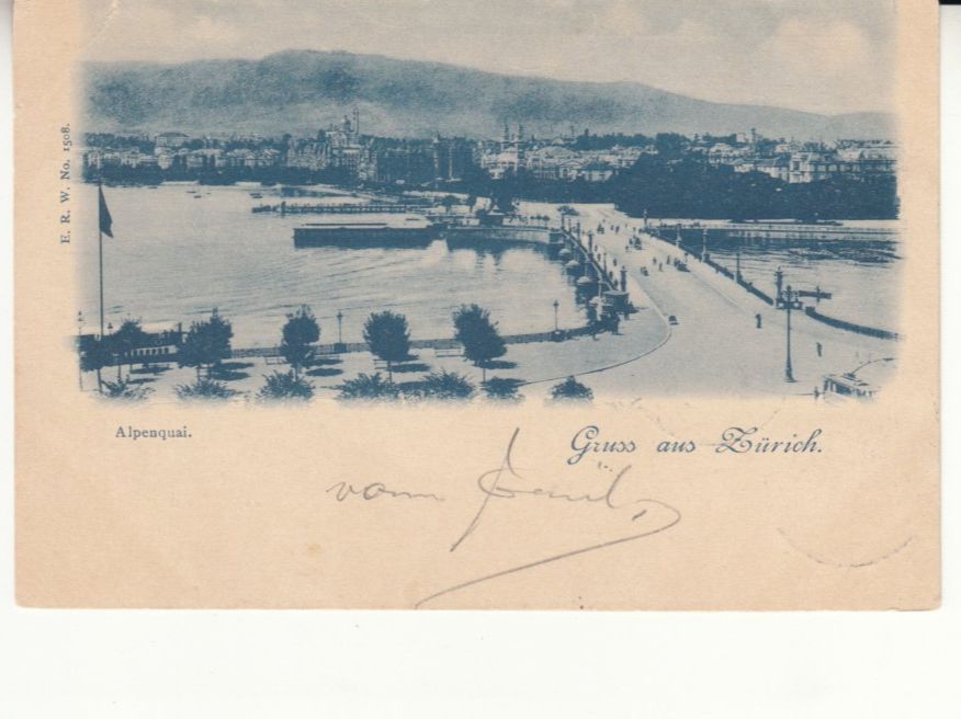 Cartoline postali: Zürich 1899 – Usato da Bürglen TG venduto da StampGraf