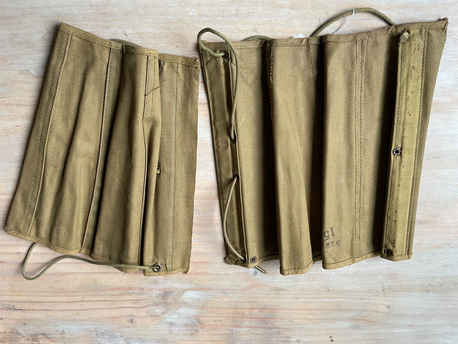 US Army Uniformi: WW1 us Army Leggings M1910 – Usato da Oberbütschel venduto da Woodie2005
