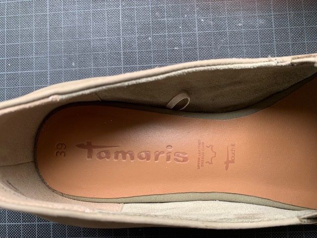 Damenschuhe: beige Damen-Lederschuhe – Gebraucht aus Menzingen von MUNTERwegs 2