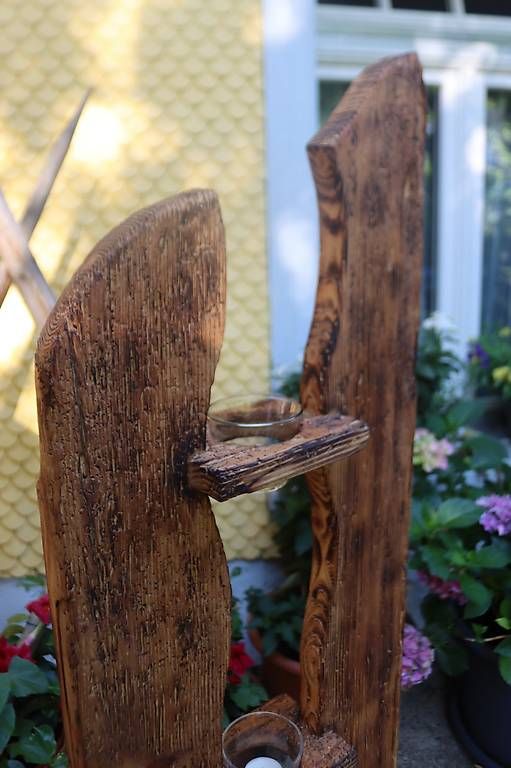 Alle Dekorationen: dekorative Holzstele aus Altholz – Gebraucht aus Oberwangen TG von rafianjo 1