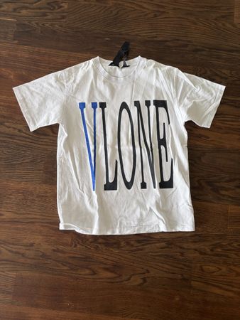 Vlone t shirt weiss blau 