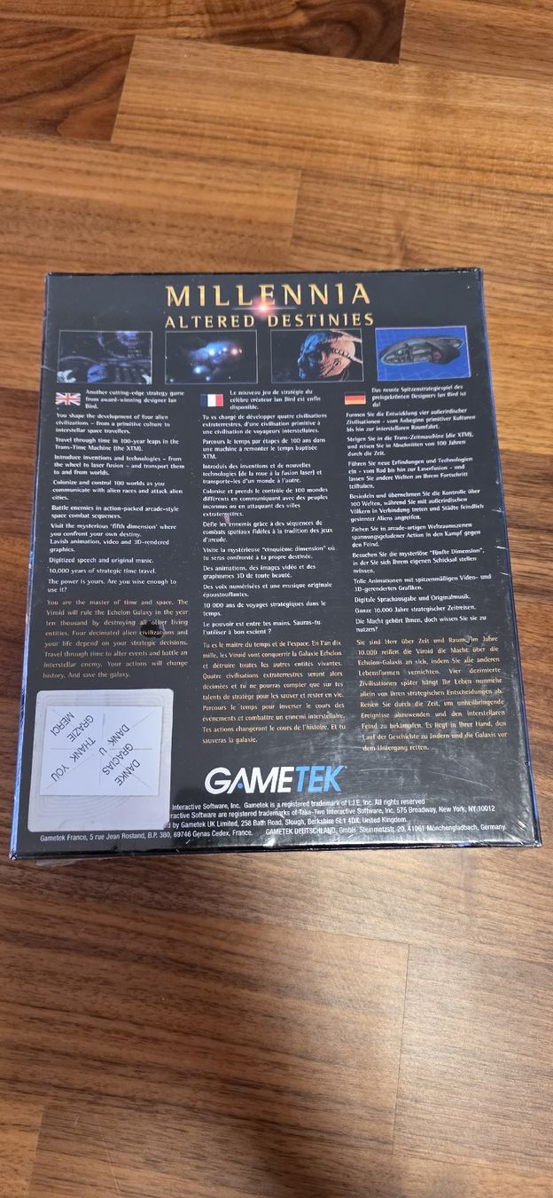 Giochi: Millennia Altered Destinies PC Big Box Sealed – Nuovo (secondo la descrizione) da Jona venduto da AntonioSposito 1