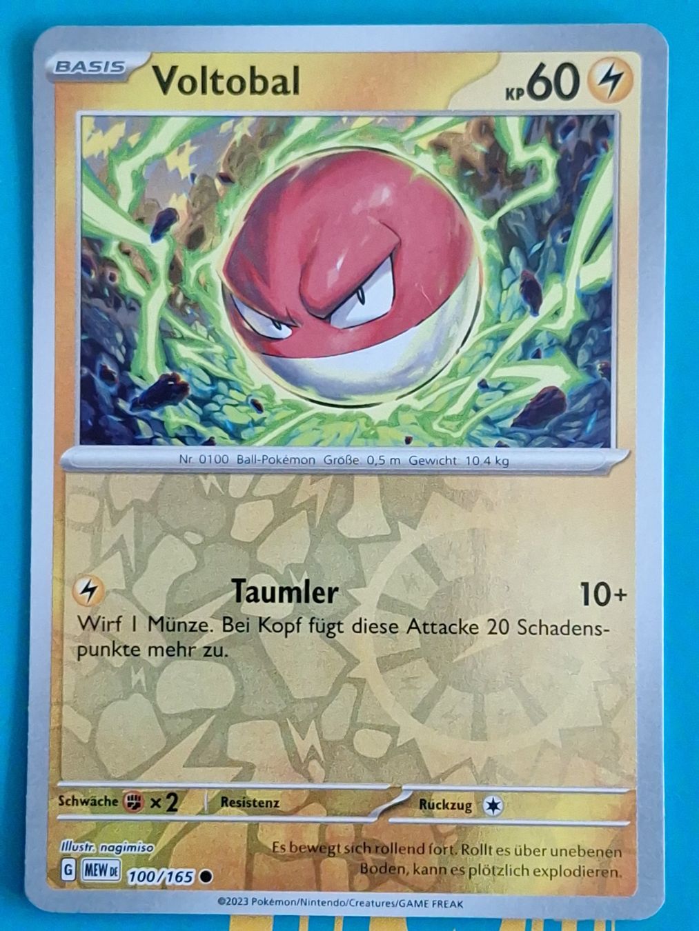 Pokémon Sammelbilder & Trading cards: Voltobal - Mew 151 DEUTSCH - Reverse Holo Pokemon – Gebraucht aus Altstätten SG von GGsGameshop