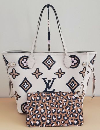 ❤️ Louis Vuitton Neverfull MM Wild At Heart Ivory