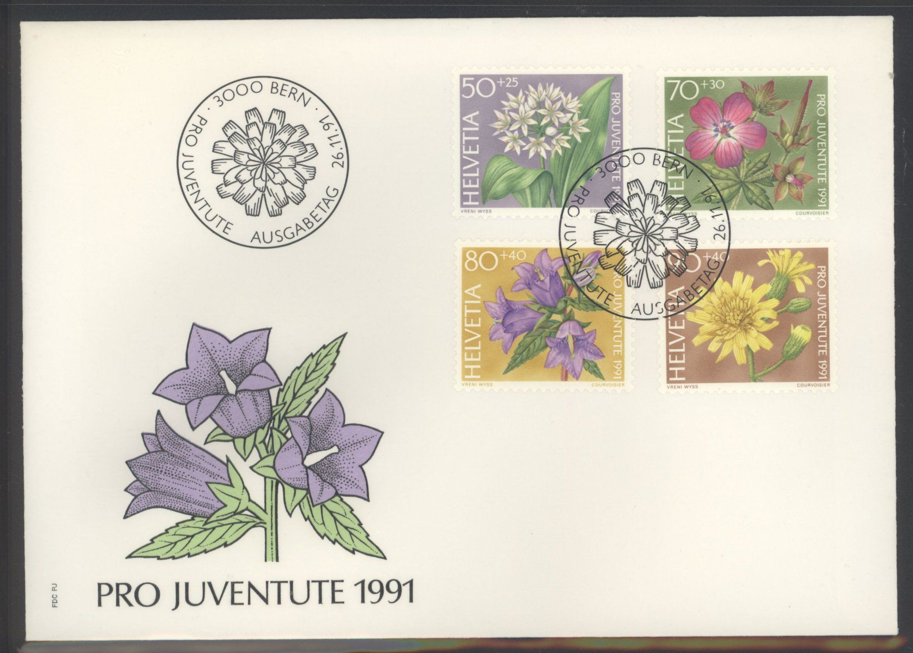 Tutti i francobolli: 1991, FDC, Pro Juventute – Usato da Willisau venduto da Vollstempel