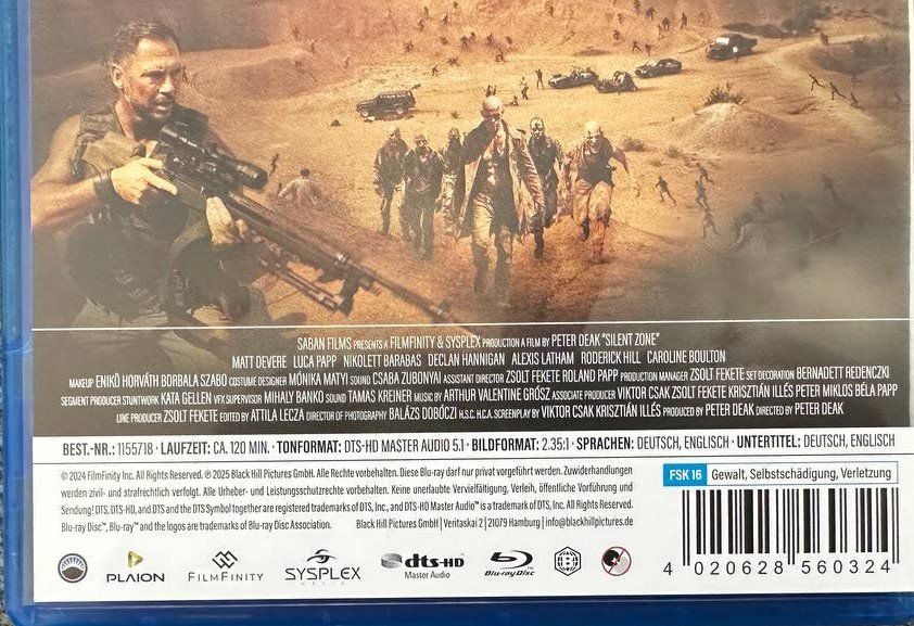 Tutti i DVDs: Silent Zone - Blu-Ray - Top Zustand – Usato da Beringen venduto da Mantafisch1 2