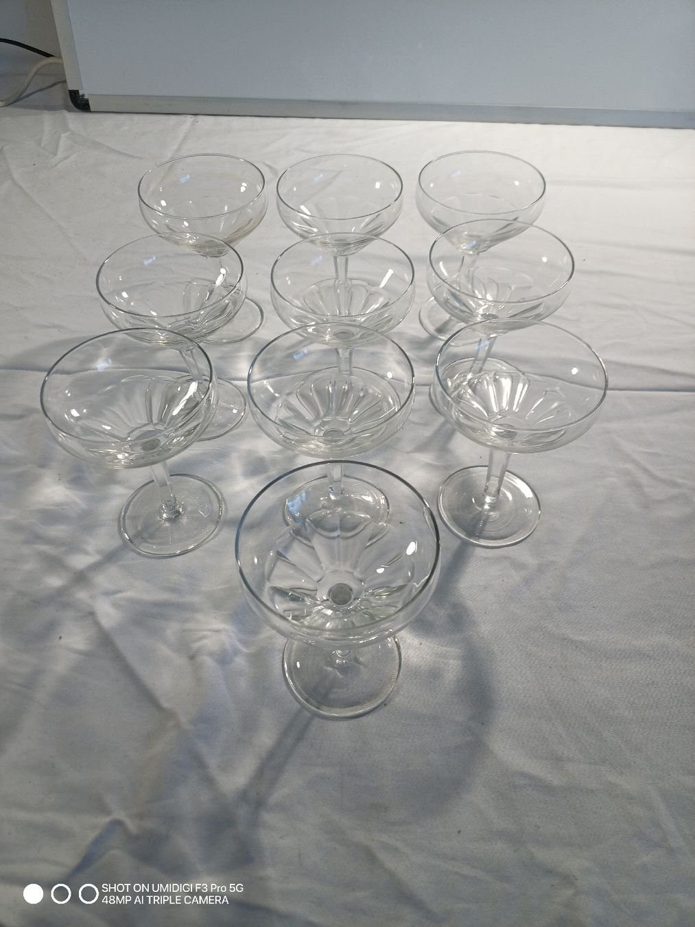 Verres: Champagnergläser 10 Stk. Glas Schale  – Neuf (Voir description) à Aarwangen par to-hirschi