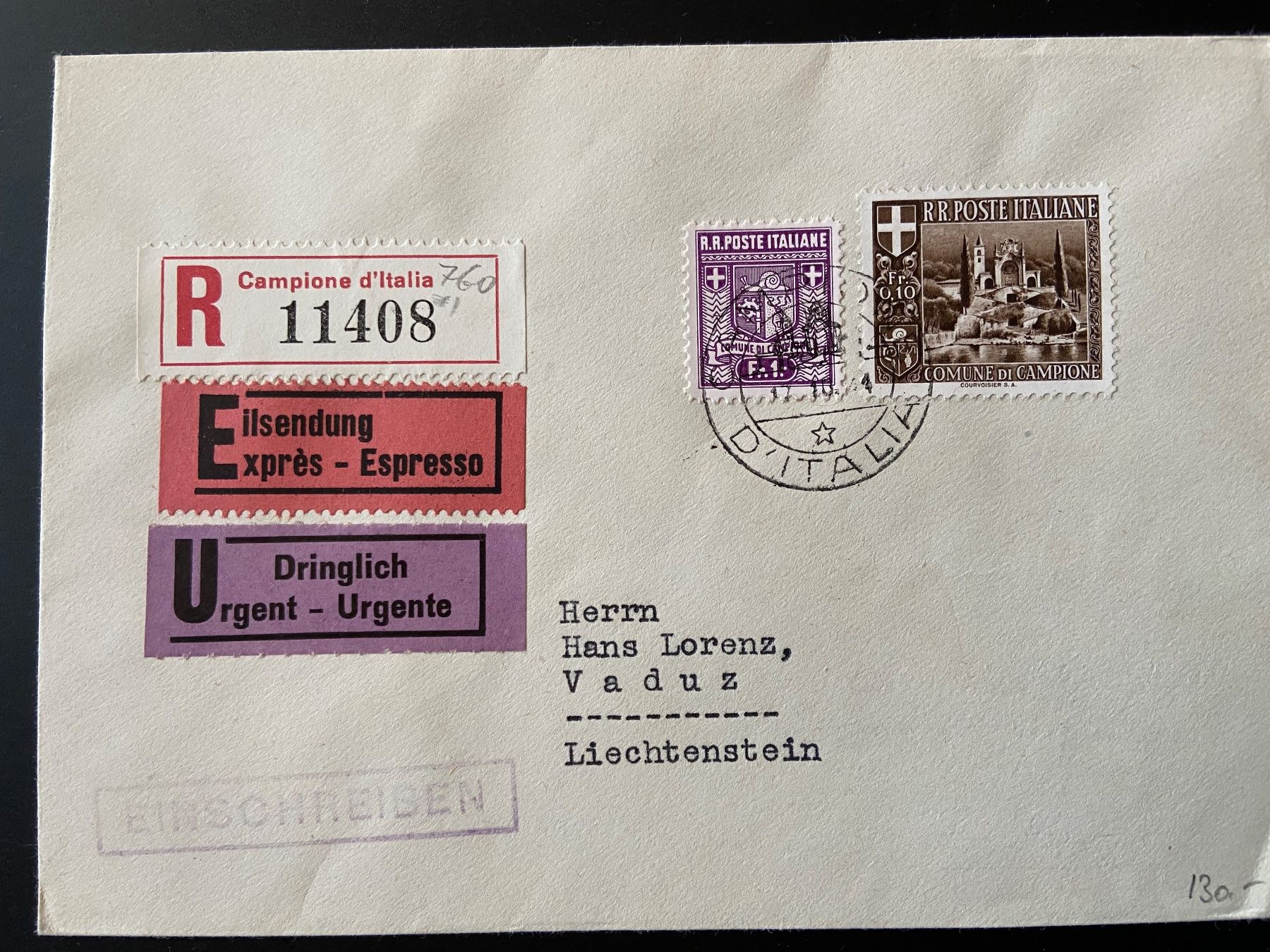 Buste & buste per spedizione: Campione Briefmarken (Schweiz) – Usato da Bauma venduto da dangru57