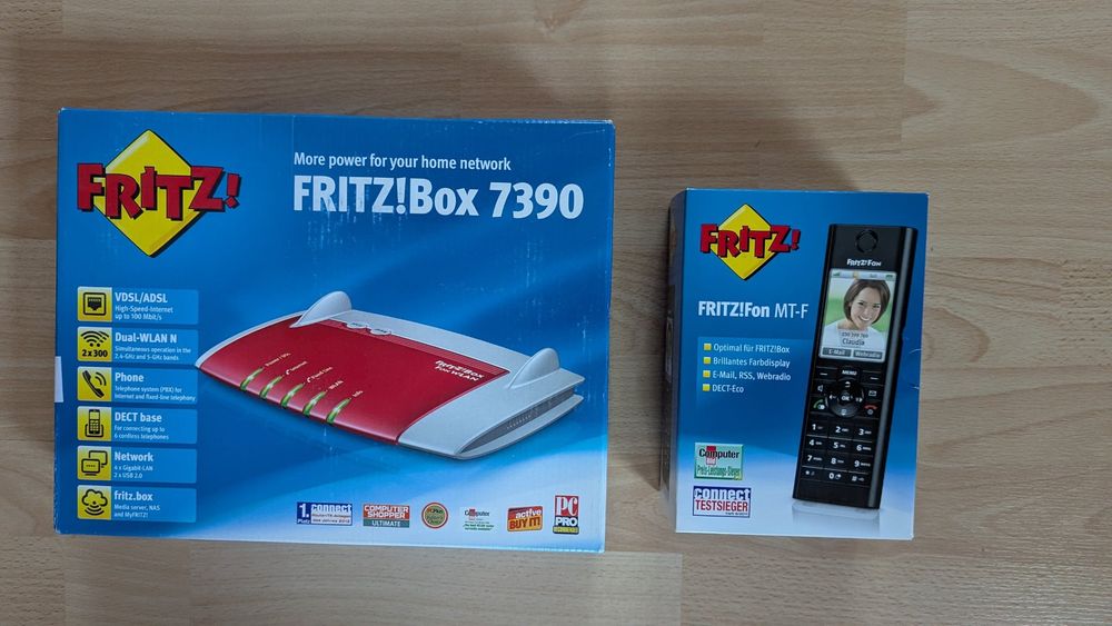 Fritz!Box Fon WLAN 7390 & Fritz!Fon MT-F (Gebraucht) in Rikon im ...