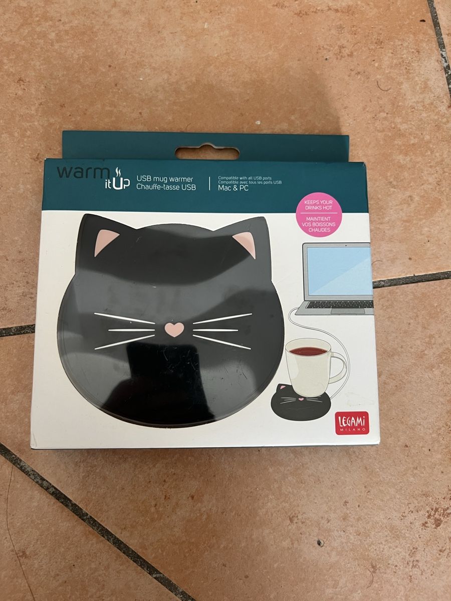 Tassen: USB Mug Warmer Cat Design Black New – Neu und originalverpackt aus Genève von nic_ss9x