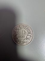 1 Franken 1936 Helvetia Münze guter Zustand