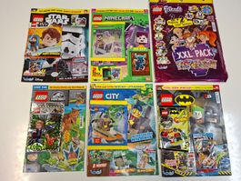 Lego Magazine Hefte NEU Star Wars Batman Marvel Jurassic 1