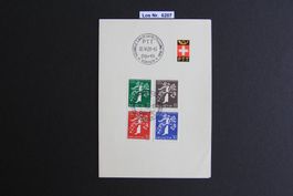 CH PTT Faltbögli mit Sonderstempel 1939             Los 6207