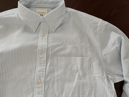 Uniqlo / JW Anderson Hemd, hellblau gestreift