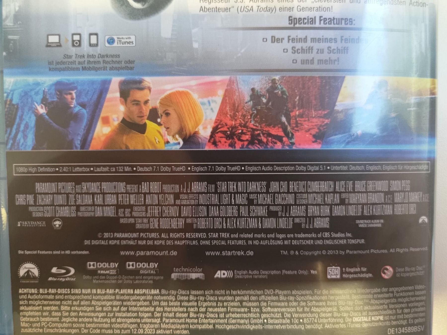 Alle DVDs: Star Trek - Into Darkness – Gebraucht aus Liestal von Kratzilla 3